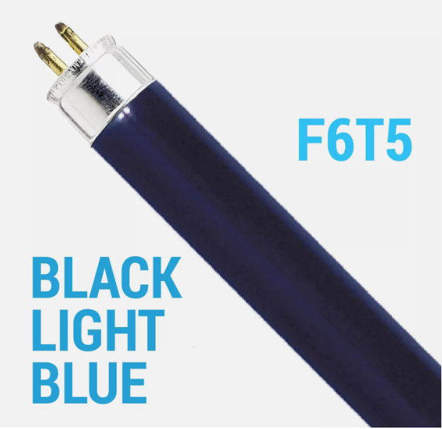 Satco S2907 F6T5/BLB Blacklight Black Light Blue Fluorescent 6W T5 Mini 2-Pin G5