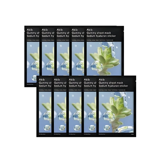 Abib Gummy Sheet Mask Sedum Hyaluron Sticker 270g*10ea