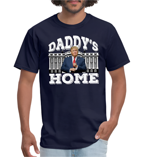 Daddy's Home Funny Trump 2024 Return Men's navy T-Shirt (XL)