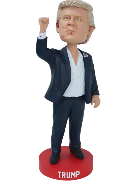 Donald Trump Bobblehead Keep Fighting Fist 2024 8 inch