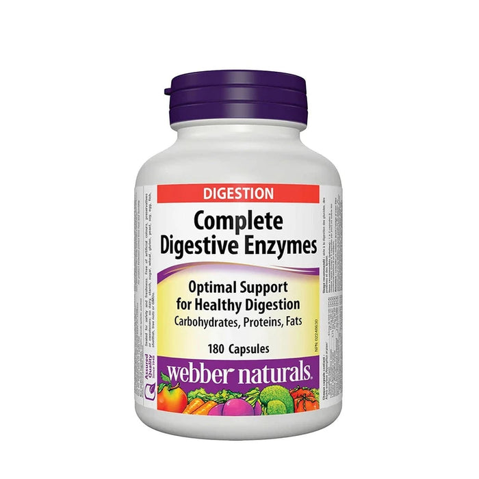 Webber Naturals Complete Digestive Enzymes - 180 Capsules