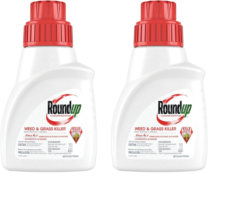 Roundup Weed and Grass Killer Concentrate Plus - 16oz 2 Pack