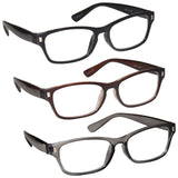 UV READER Multi Colour 3 Packs Mens Womens Reading Glasses UV Reader RRR77