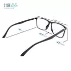 Extra large frame reading glasses men wide long 3.5 4.0 big head cool oversized (1.00)