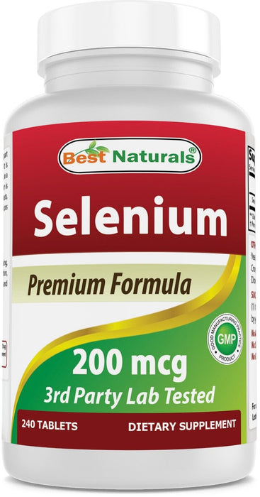 BEST NATURALS Selenium 200 mcg 240 Tablets