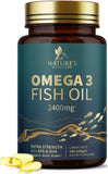 NATURE'S NUTRITION Omega 3 Fish Oil Dietary Supplement - 180 Softgelsa