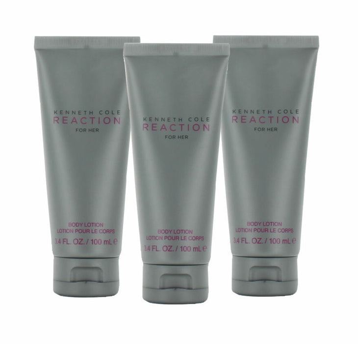 KENNETH COLE Reaction For Her Body Lotion, 3.4 oz 3 Pack