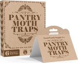 GOOD EARTH SUPPLY Premium Pantry Moth Traps Eco Friendly with Pheromone Attractants (6 Pack)