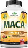 MARCA NaturaLife  Labs DHW-12 Organic Maca Root 950mg per Capsule 150 Capsules