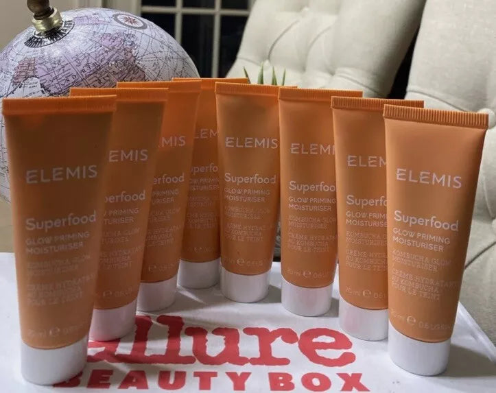 8x Elemis Superfood AHA Glow Priming Moisturizer Mini 20ml Each New & Sealed