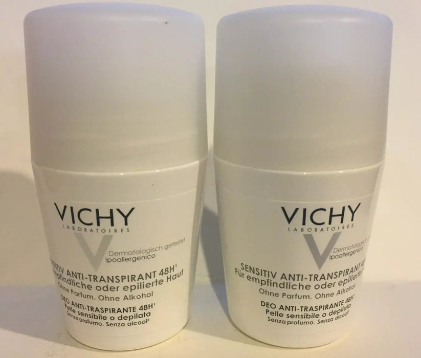 Vichy Deodorant Anti-Transpirant 48H For Sensitive Skin 2 x 50 ml