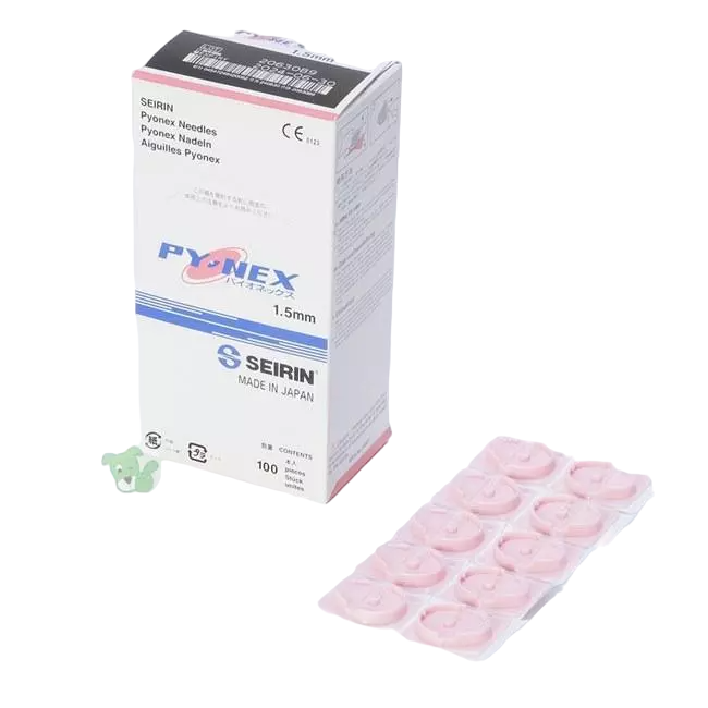 SEIRIN Pyonex Acupuncture patch 1.5mm 100pcs Pink