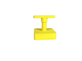 SSWI Make the Perfect Slider - White Castle Style Burger Press With Removable Handle - Yellow