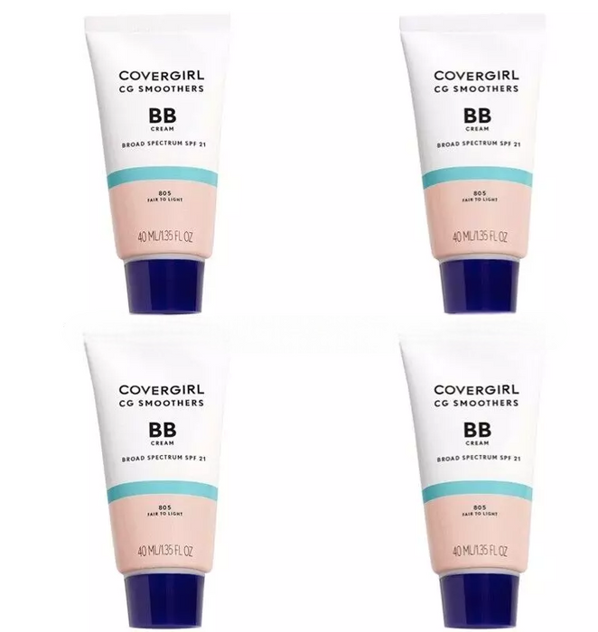 COVERGIRL 4pcs Covergirl Smoothers Lightweight Bb Cream 1.35oz Fair to Light #805