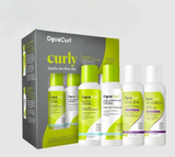 DEVACURL Curly Curls on the Go 4pc Kit 3oz Each Travel Size