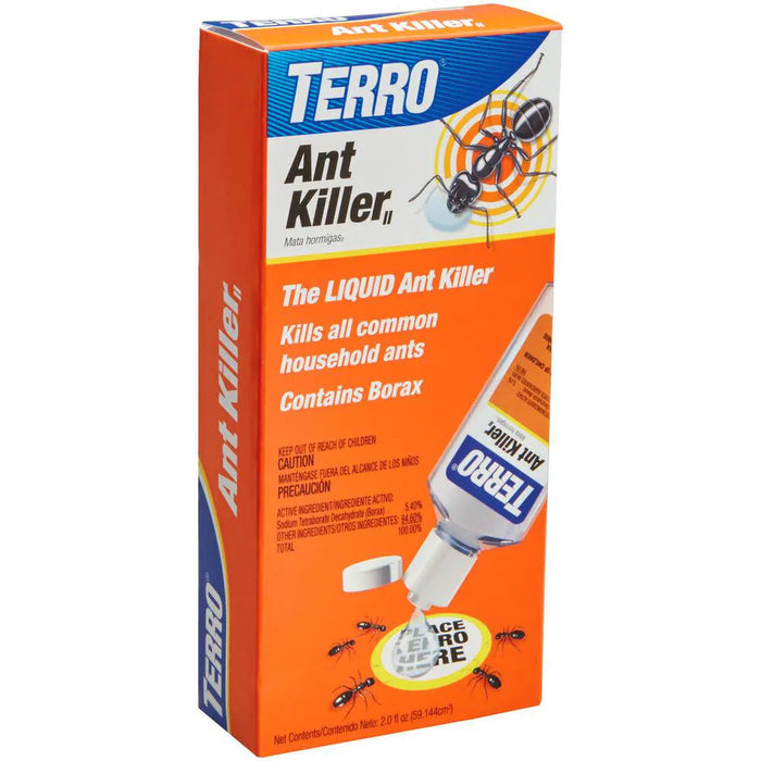 TERRO Liguid Ant Killer Fast Acting Kills All Common Household Ants Easy-To-Use 2.0 fl oz