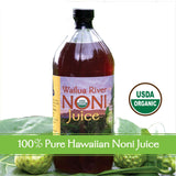 WAILUA RIVER Noni 100% Organic Hawaiian Juice - 12 Quarts