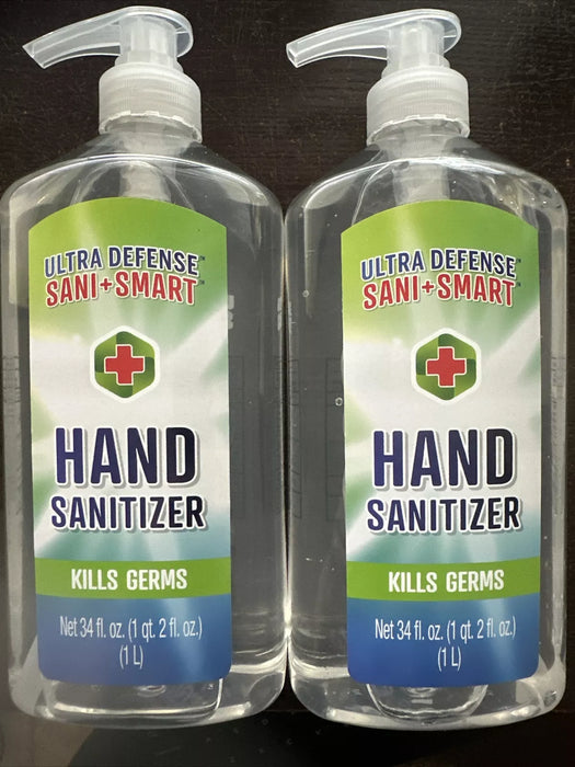 Ultra Defense Sani Smart Hand Cleaner 34oz (Pack of 2)