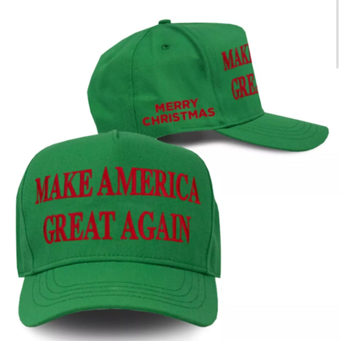 Donald Trump Cali-Fame Never Surrender Green Christmas 2024 Victory Hat MAGA Hat