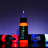 DR. TATTOO 8 Colors Set UV Ink Black Light Tattoo Ink