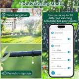 ANSETO Wifi Water Timer for Garden Irrigation System, Hose Timer for Lawn Watering System