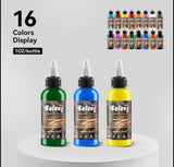 SOLONG TATTOO 16pcs Tattoo Ink Colors Set, 1oz (30ml) Tattoo Inks Pigment Kit for Tattoo Kit T