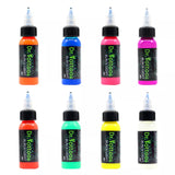 DR. TATTOO 8 Colors Set UV Ink Black Light Tattoo Ink