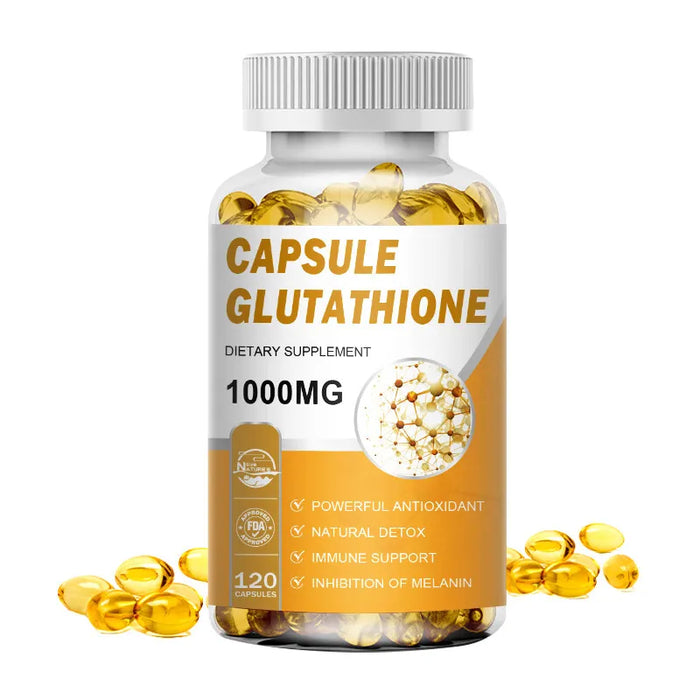 NATURE'S LIVE 1000MG L-Glutathione Capsule Natural Antioxidant Anti-Aging Skin Whitening Pills