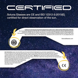 Gafas Solar Eclipse   con certificación CE e ISO visualización directa del sol