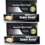 SuperNumb skin numb numbing cream painless piercings waxing laser 2 X 10g