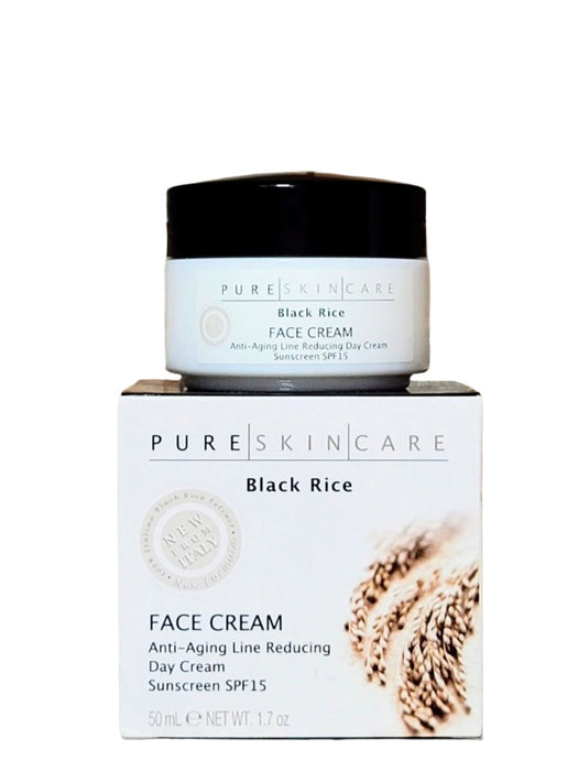 6 BLACK RICE Face Cream ANTI AGING Day Cream Pure Skin Care1.7 oz Ea NIB (705)