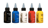 BLOODLINE TATTOO INKS Professional Tattoo Inks Basic Set of 5 Colors 1/2oz Bottle