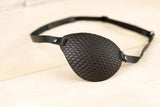 MIGHARDA Leather Eye Patch, Dragon Eye Patch, Black Eye Patch, Cosplay Eye Patch