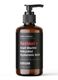 DERMA CLINICALS Retinol + Bakuchiol, Snail Muchin, Hyaluronic Acid, Anti aging Wrinkle SERUM 4oz