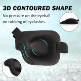 RIKEYO Adjustable 3D Eye Patches for Lazy Eye Large Black Right Eye for Adults 2Pcs