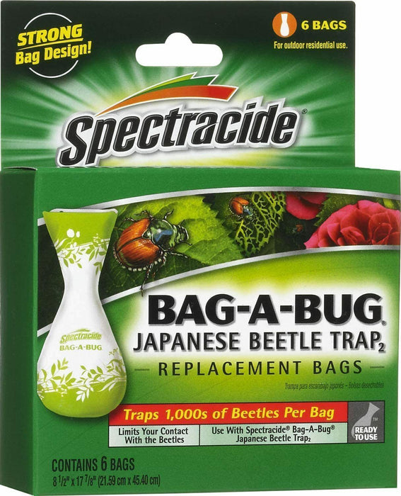 SPECTRACIDE Bag-A-Bug Japanese Beetle Trap Bags - Pack of 6