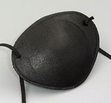 LAMBSKIN Black Leather, Replaceable Elastic, Hand Made --- WORLD'S BEST EYE PATCH