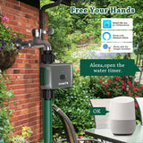 ANSETO Wifi Water Timer for Garden Irrigation System, Hose Timer for Lawn Watering System