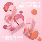 LANGMANNI 3 Colors Makeup Soft Liquid Blush Light Weght Long-lasting Liquid Blush Stick