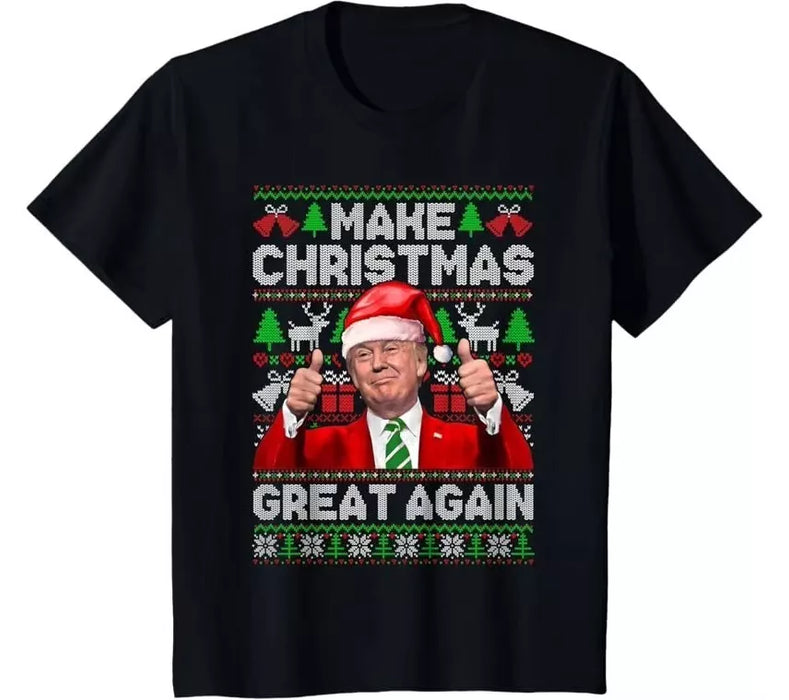 Make Christmas Great Again Donald Trump American President T-shirt