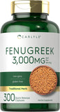 CARLYLE  Fenugreek 2000mg Medicinal herb Capsule - CL3264 (300 Capsules)