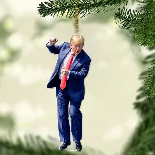 Donald Trump Dancing Christmas Ornament, Trump President 2024 Ornament Gift