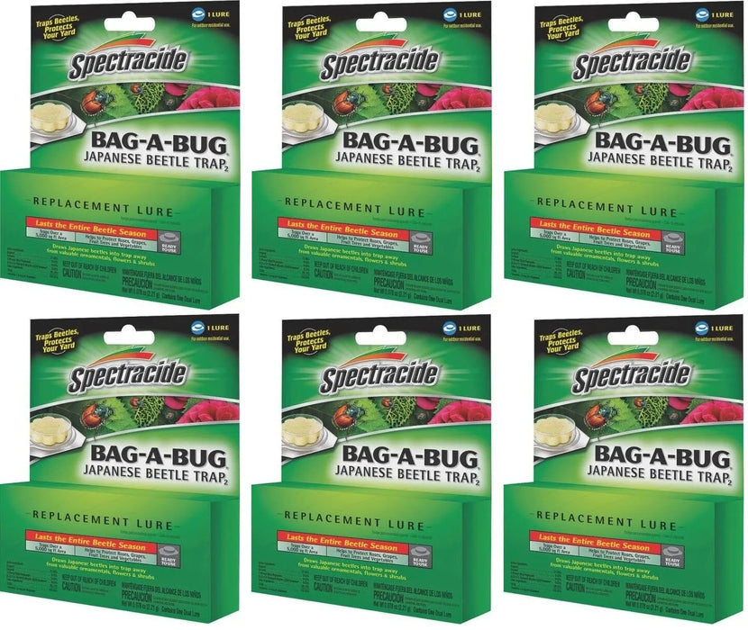 SPECTRACIDE 6 Pack Spectracide Japanese Beetle Trap Bag A Bug Replacement Lure Bait