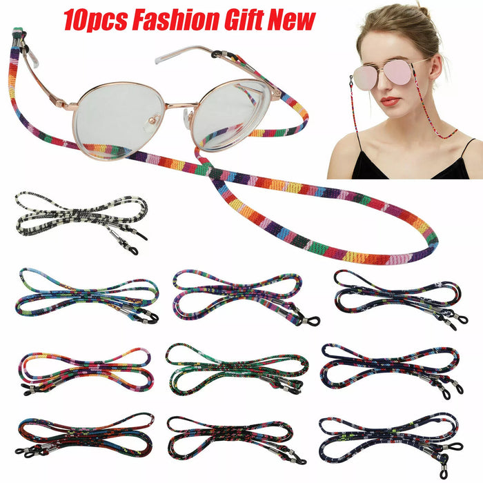 EEEKit Sunglass Eyeglass Neck Strap Sports Read Glasses Cord Lanyard Holder String 10X
