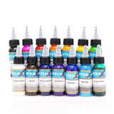 INTENZE 14 Color Intenz Tattoo Ink Set 1oz 30ml Bottles Genuine Inks Permanent Makeup