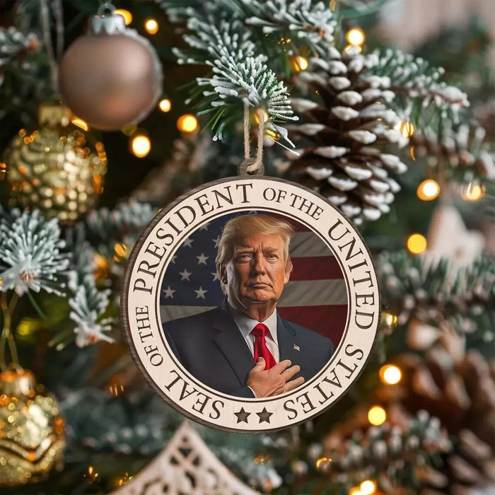 Donald Trump MAGA Christmas Ornament, Donald Trump President 2024 Ornament Gift