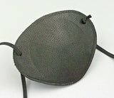 LAMBSKIN Black Leather, Replaceable Elastic, Hand Made --- WORLD'S BEST EYE PATCH