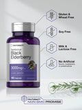 HORBAACH Black Elderberry Capsules - 180 Count