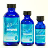 Glycolic Acid Face Peel Kit Medical Grade Pure Acne Scars Wrinkles Anti-Aging - Strength 10%, 1 oz