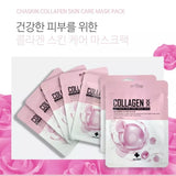 CHASKIN 100pcs Collagen Skin Care Essence Korean Mask Pack, Korean Cosmetic Sheets